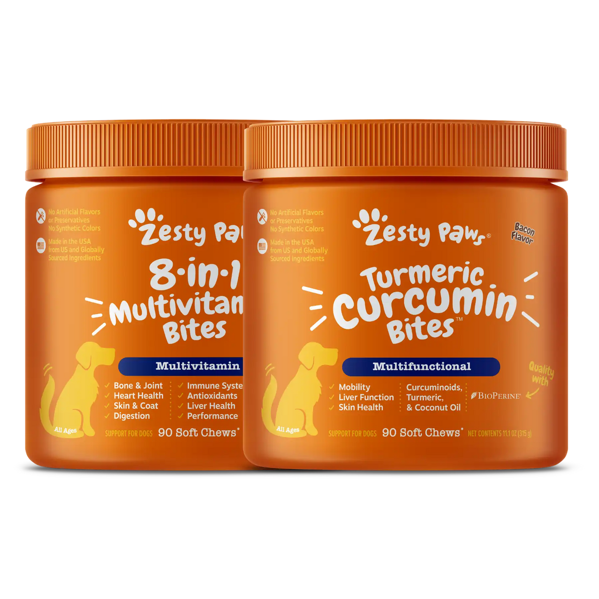 8-in-1 Multivitamin + Turmeric Curcumin | Bundles for Dogs
